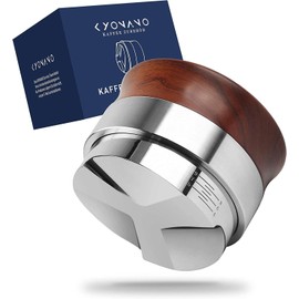 KYONANO 58mm Coffee Distributor, Espresso Distribution Tool, Adjustable Depth Espresso Tamper Leveler with Dalbergia Odorifera Wooden Handle Fits for 58mm Breville Gaggia E61 Portafilter