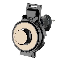 Car Air Vent Cup Holder, Foldable Shock-Proof Drink Holder Extender, Adjustable Vehicle Air Outlet Cup Retainer Stand, Truck Interior Bottle Accessory for SUV Sedan (Beige)