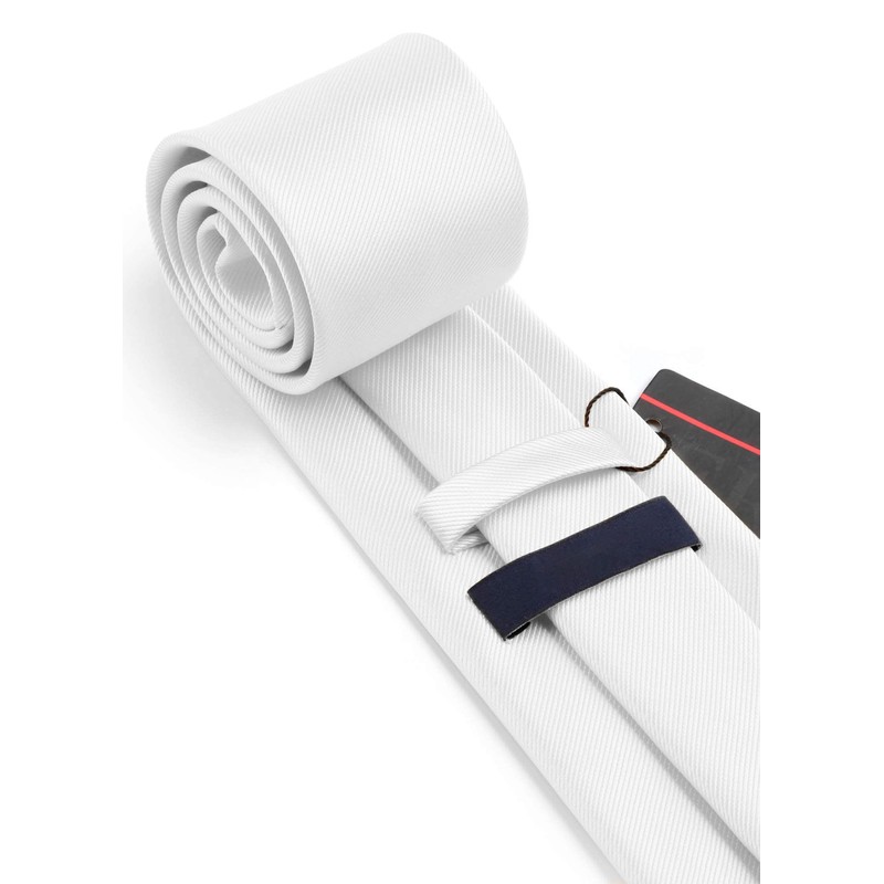 Enlision Solid Men's Wedding Ties and Pocket Square Set Plain