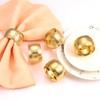 Napkin Ring, Round Metal Serviette Napkin Holder for Wedding Party