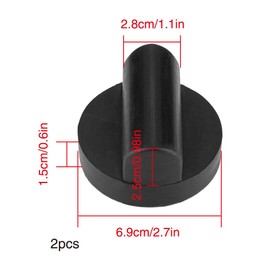 YIXISI Universal Rubber Car Jack Pad, Universal Jack Pad, Rubber Jack Pad, Slotted Frame Rail Protector for Car Jacks, Lifting Platforms