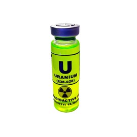 FIGHERO Uranium Vial Glowing Under UV light Prop Replica Radioactive Nuclear Joke