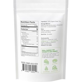 Soeos Organic Matcha Powder - Antioxidant Rich Green Tea