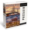 Lantern Press Mackinac, Michigan, Mackinac Bridge and Sunset, 1000 Piece