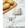 Adjustable Stainless Steel Finger Guards for Cutting Food - 2-Piece