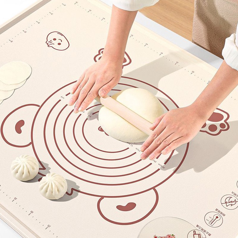 Pastry Mat Prevent Slip Odorless Thickened Silicone Dough Rolling Mat