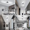 28W Linear Ceiling Light Black Modern LED Ceiling Light Fixture
