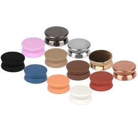Pack of 12 Strong Hijab Magnets, 13.6 x 6.5 mm Multifunctional Mat Round Pinnless Hijab Magnetic Pins for Women Scarf Shirt Veil Dress Clothing (12 Colours)