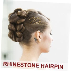 Gatuida 6Pcs Vintage U Type Hairpins for Women Elegant Hair Accessories for Weddings Birthdays Special Occasions Lightweight Art Hair Forks Random Colors Chignon Hair