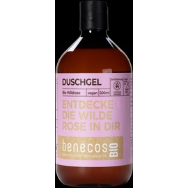 benecosBIO Shower Gel "Entdecke die wilde Rose in dir", 500 ml