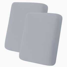 hyha - Fundas de cojín de seda de leche, fundas de sofá suaves y mágicas lavables para sofá de 2 cojines, fundas de cojín elásticas para exteriores para muebles de patio con parte inferior elástica (2