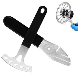2pcs Rotor Truing Fork,Bicycle Disk Brake Rotor Alignment Tool Gap Regulator with 42mm for Large Adjustment and 15mm for Small Adjustment,Burr-Free Edges,No Damage to Your Disk,Repair tools
