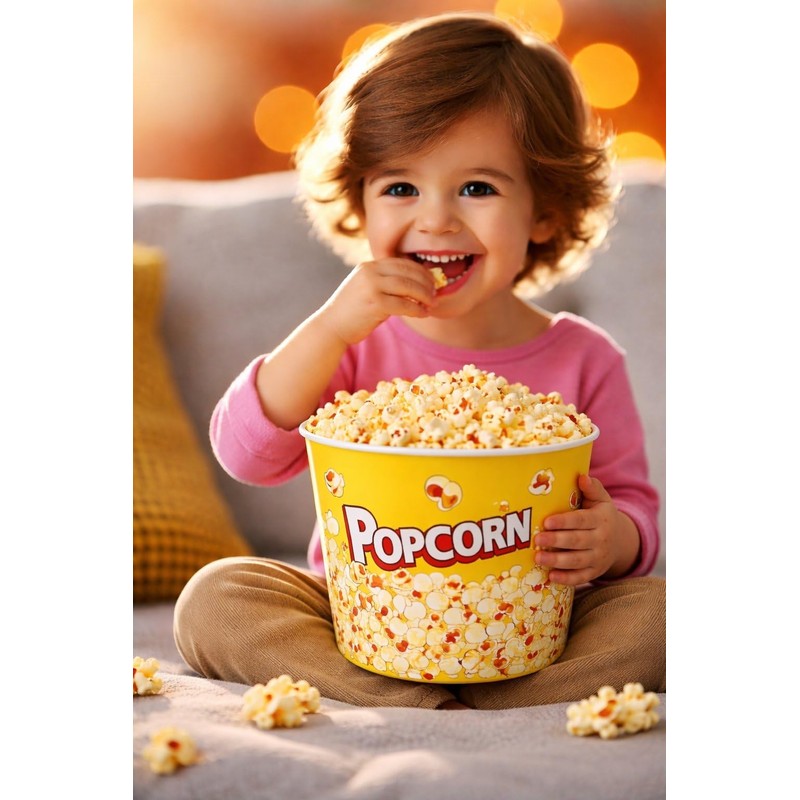WESTCRAFT Snack Bowl - Popcorn Bowl Retro | Snack Container
