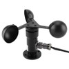 Mumusuki Wind Speed Sensor 4-20mA Pulse Signal Output Aluminium Alloy