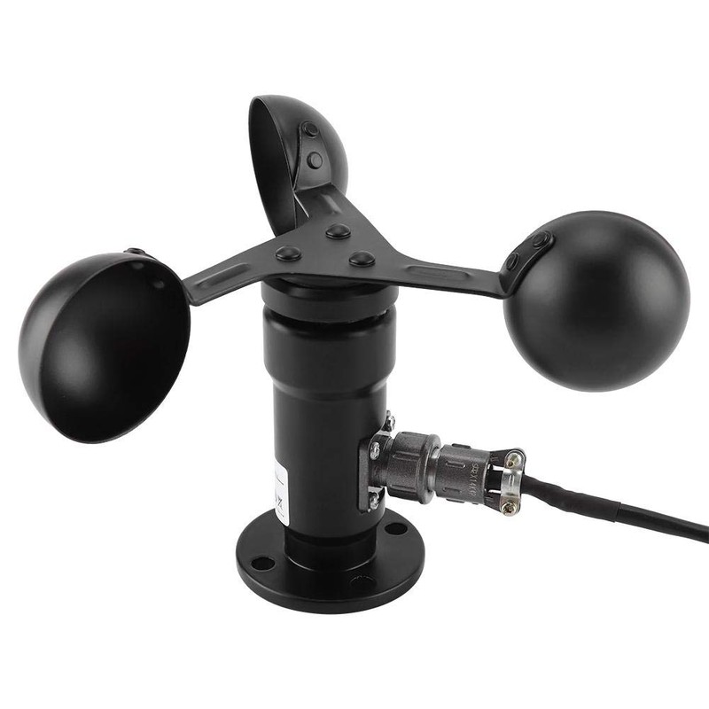 Mumusuki Wind Speed Sensor 4-20mA Pulse Signal Output Aluminium Alloy