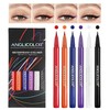 Anglicolor 6 Colours Coloured Eyeliner, Diamond Glitter Liquid Eyeshadow Durable