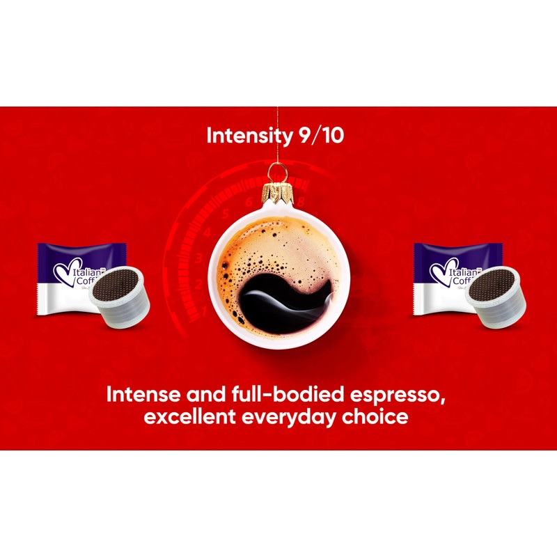 Italian Coffee pods compatible with Martello machines, Italian Expresso capsules
