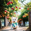 JpGdn 10PCS Dog Bandanas Summer Fruit for for Large Extral