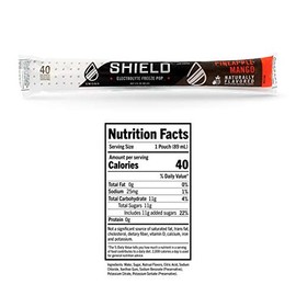SHIELD (Case of 36) Electrolyte Replenishment Freeze Pops, Scientifically Formulated All Natural Low-Calorie, Low-Sodium, Core Cooling Refreshment, Mixed Flavors