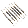 7 Pieces Teeth Plaque Remover Kit Multiple Shapes Metal Cleaning