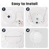 HOTUT Solar Lights Outdoor Garden, 2 Pack 10in Hanging Solar