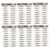 12pcs Airbrush Eyebrow Stickers Natural Temporary Brows Easy to Shape for Instant Makeup