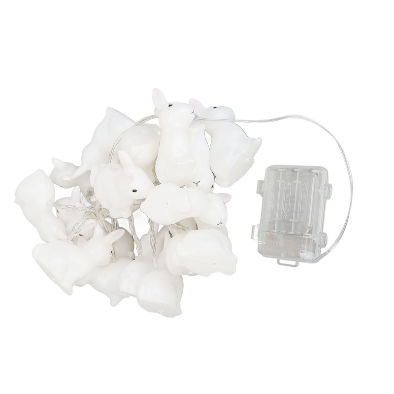 Bunny String Lights Easter Decoration Battery Operated Bunny Lamp Waterproof