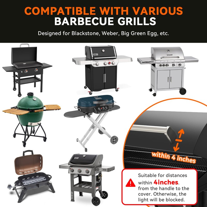 AuntyFey Grill Lights for Outdoor Grill Designed for Blackstone Weber