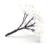 ANCLLO 25pcs Model Trees Model Trains Scenery 6.5cm Mini Snow