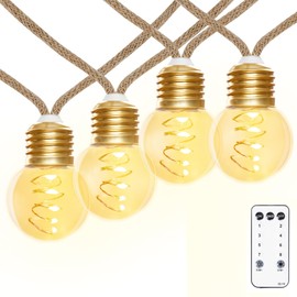 StarryEver LED Lichterkette Au?en, Vintage 6M Warmwei? Lichterkette Aussen Strom,Bruchsicher G45 20 LED Lichterkette Innen mit Stecker,Lichterketten Glhbirnen Beleuchtung fr Outdoor Garten Balkon