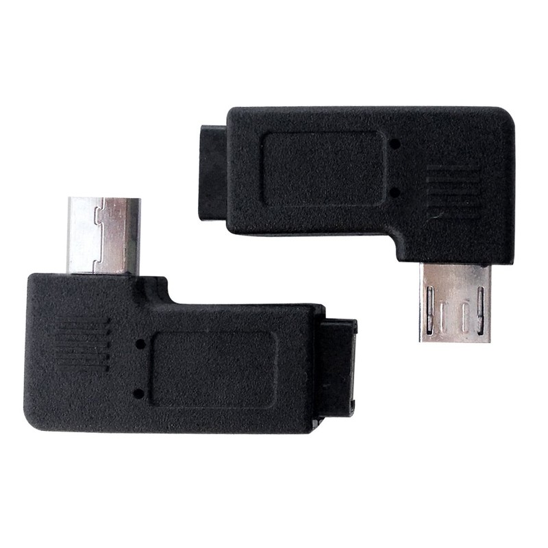 Posdou 1 Pair Right Left 90 Degree Angle Micro USB
