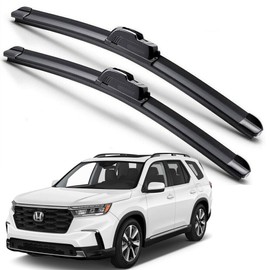 EZ Motoring For 2023-2025 Honda Pilot Windshield Wiper Blades J-HOOK Hybrid Silicone