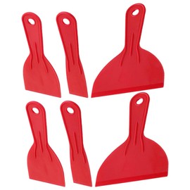 Operitacx Plastic Scrapers 2 Sets Scraper Tools Kitchen Tool Stainless Spatula Plastic Clean Paint Wallpaper Scraper