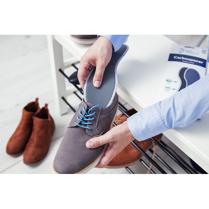 Carbospacer Foot Morning Odor Eliminating Insoles with Activated Carbon for