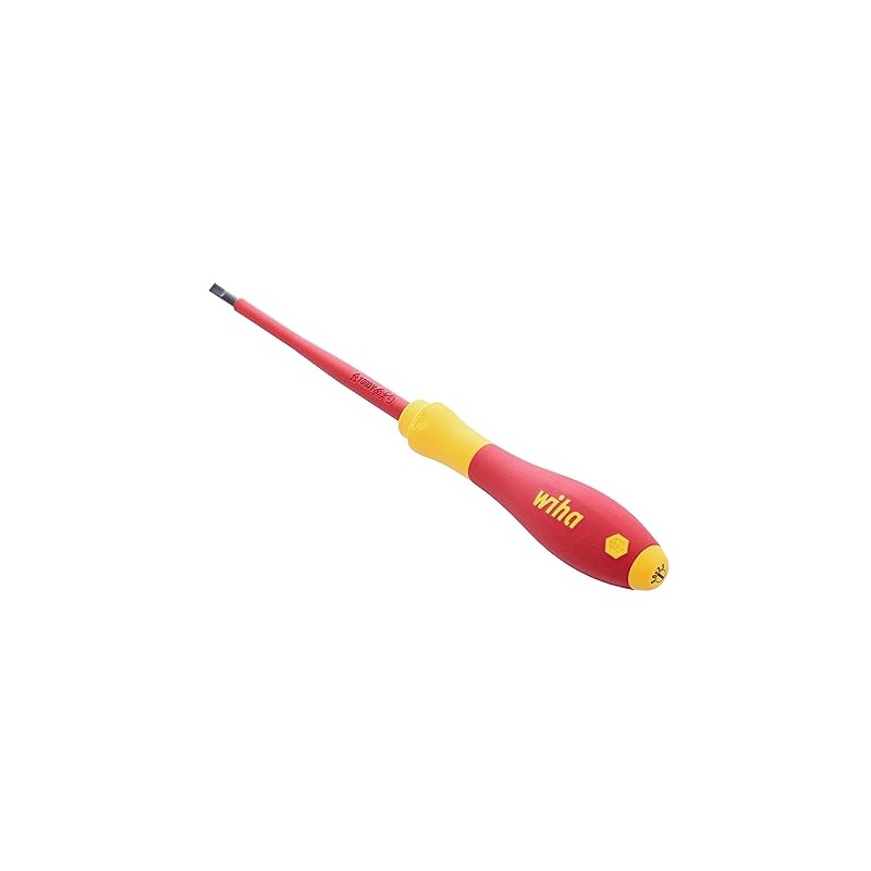 Wiha 32015 Insulated SoftFinish Slotted Screwdriver 3.5mm x 100mm