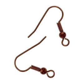 100pcs Ear Wire Fish Hooks 20mm ~Jewelry Making Findings~ (Antique Copper) by Beading Station