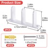 Lekgavd 2 Pack Sliding Closet Door Floor Guide, Universal 1-3/8"