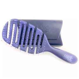 Magic Hair Brush Blue |Professional Flexible Vented Hair Brush For Detangling | Blue