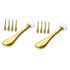 GLEAVI 10pcs Eye Cream Applicators for Convenient Eye Massage Smooth Spoons for Better Absorption for Reducing Puffiness and Dark Circles Portable and Easy to Clean