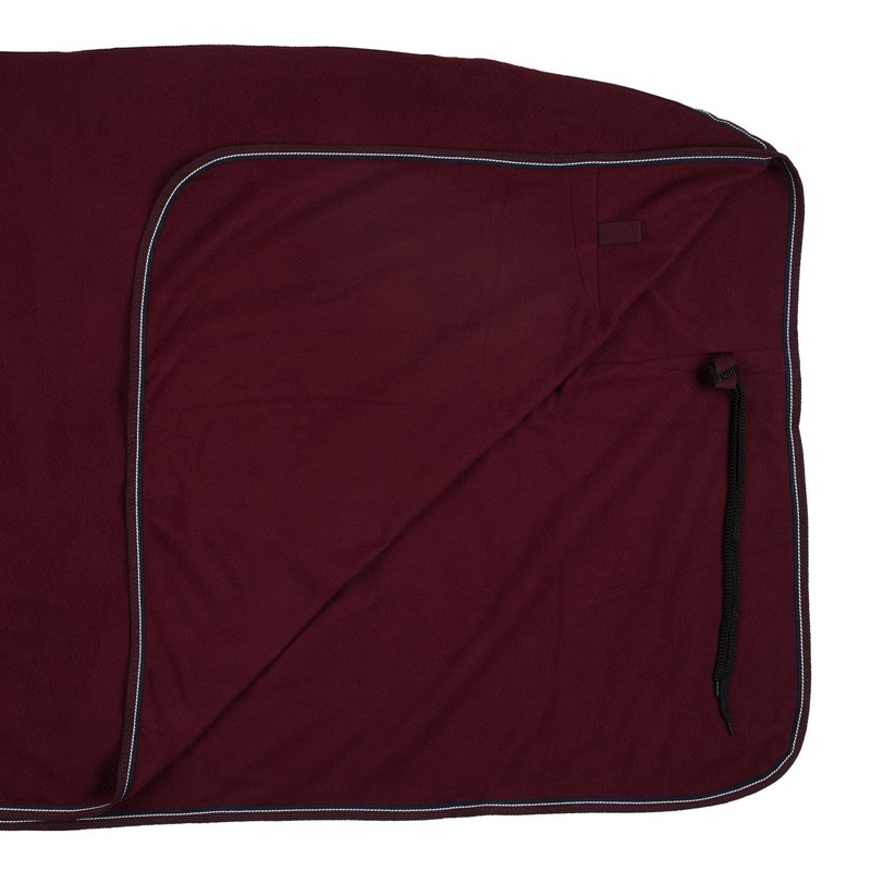 HORZE Kiel Fleece Cooler - Dark Red - 69 in