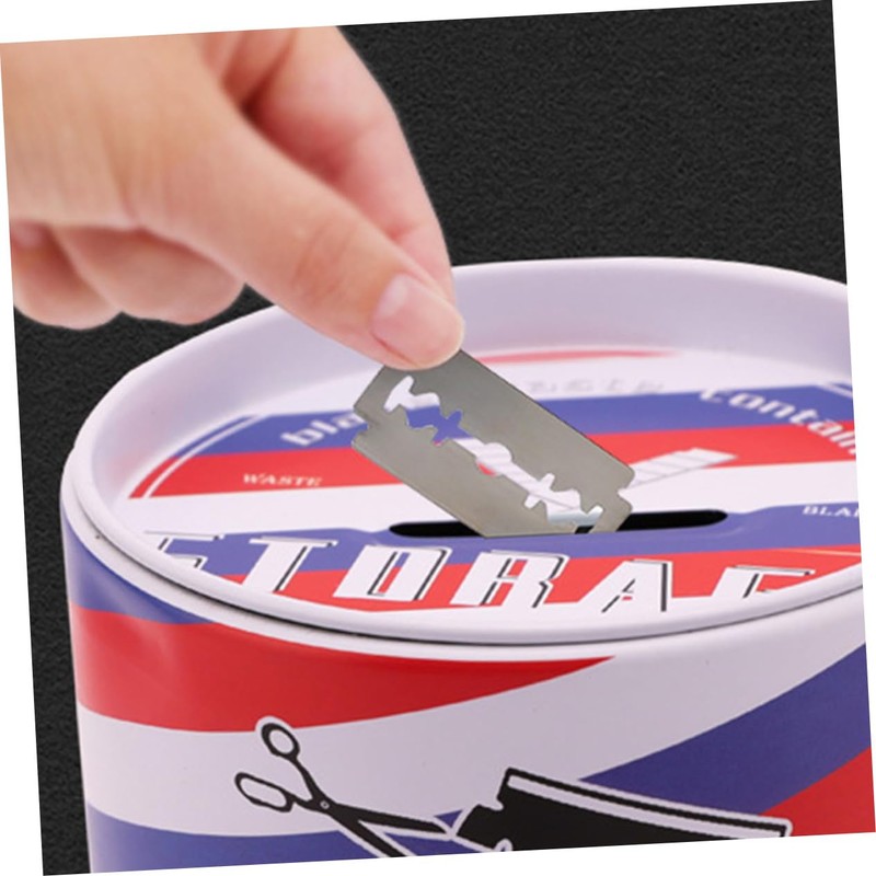 Gatuida Delicate Razor Blades Disposal Container Lightweight Waste Blade Storage