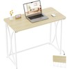 coeztt Folding Desk, 31.5" Small Desk for Bedroom, Space Saving