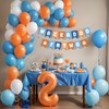Blue Dog 2nd Birthday Decorations Banner, Blue Themed Second Birthday