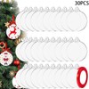 TSKDKIT Pack of 30 Acrylic Christmas Baubles 7.6 cm Acrylic