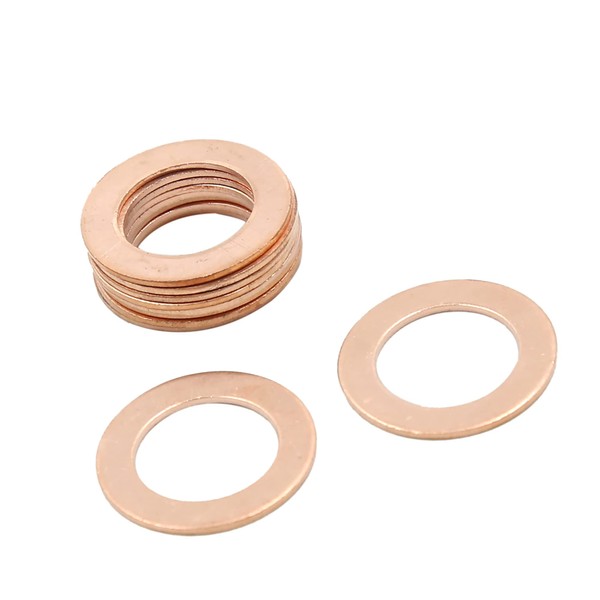 A ABSOPRO Pack of 10 Copper Flat Discs Universal 15