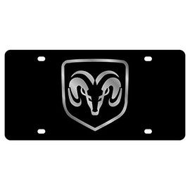 Dodge Ram Logo Framed License Plate