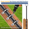 EUIJOIP String Light Pole 8 FT Adjustable, 1 Pack Heavy
