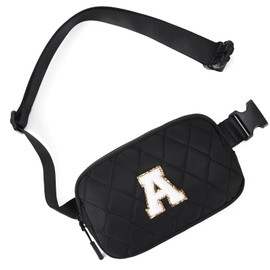 Telena Belt Bag for Women Men Fashionable Crossbody Fanny Pack for Women Waist Bag with Adjustable Strap Beige-Quilted