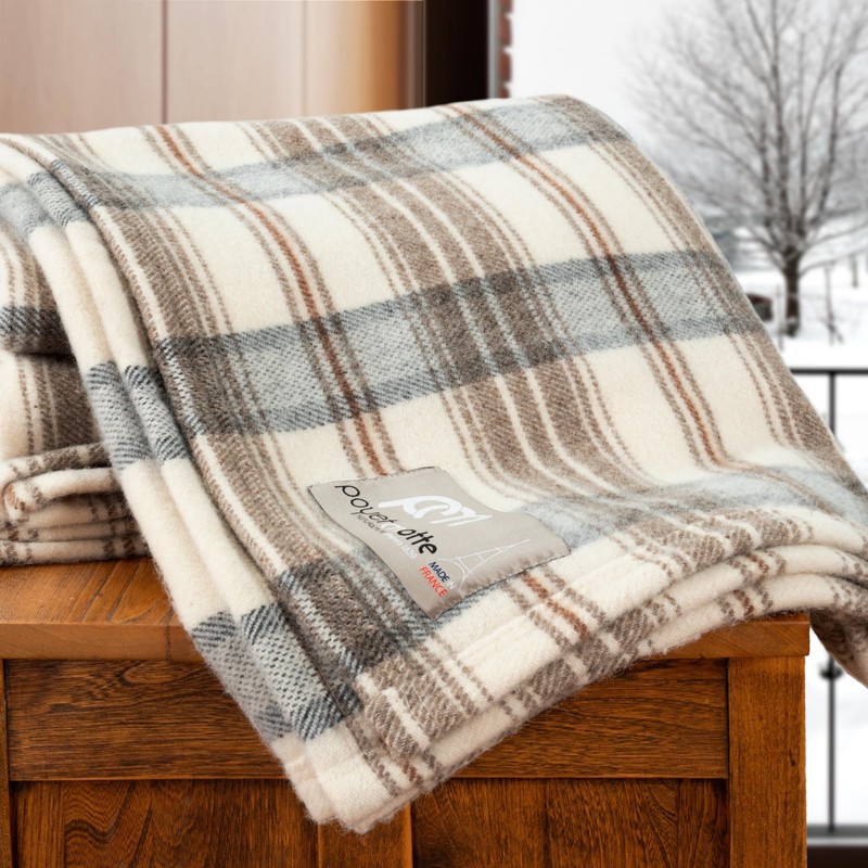 Poyet Motte Tahoe Plaid 450GSM 90% Virgin Wool / 10%
