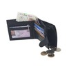 Mens RFID BLOCKING Soft Genuine Leather Bifold Wallet With A